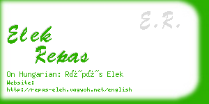 elek repas business card